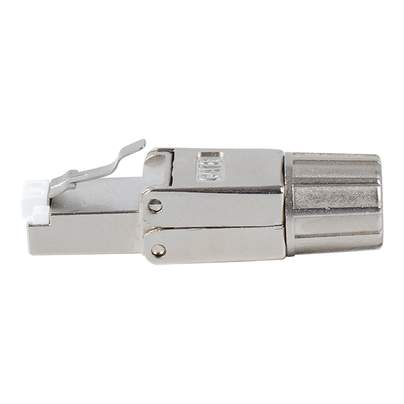 Boucle métallique blindée Cat8Connecteur RJ45 sans outil RJ-G40S-2-C8 Boucle métallique blindée Cat8Connecteur RJ45 sans outil RJ-G40S-2-C8