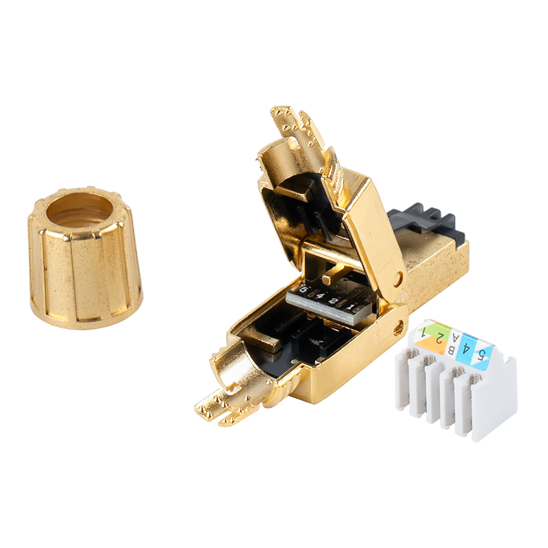 Connecteur RJ45 sans outil blindé Cat8 RJ-G40S-1-C8 Connecteur RJ45 sans outil blindé Cat8 RJ-G40S-1-C8