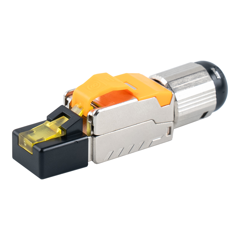 Connecteur RJ45 blindé sans outil Cat6A (avec couvercle en plastique) RJ-G70S-C6A