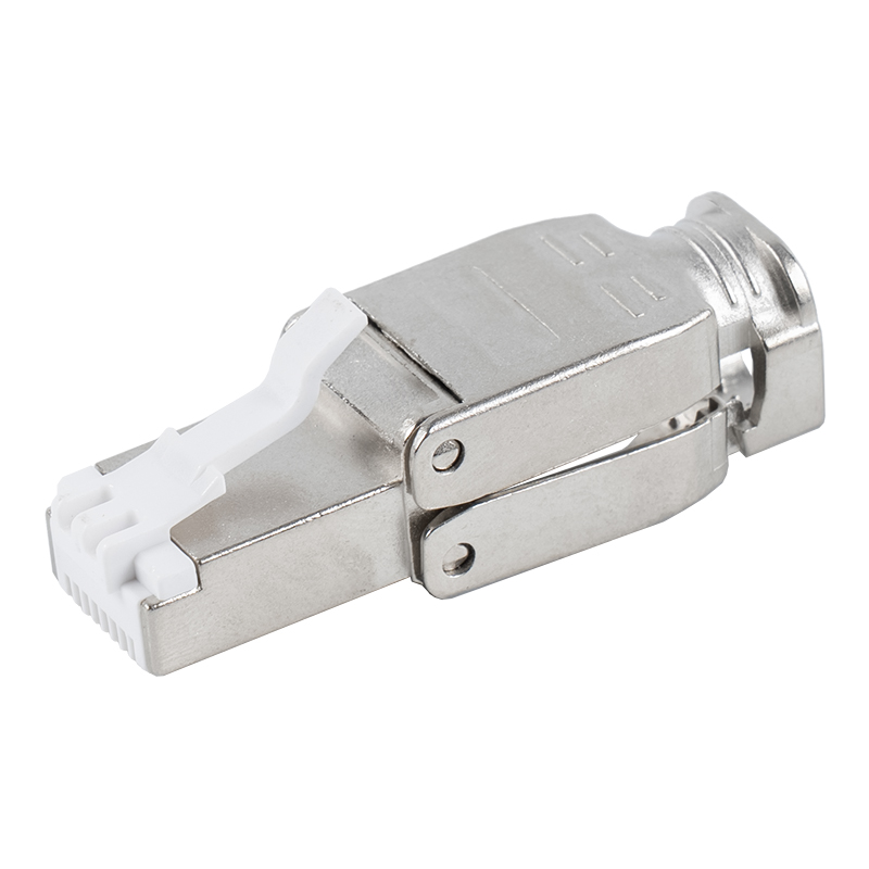 Connecteur RJ45 sans outil avec boucle métallique blindée Cat6A RJ-602S-2-C6A