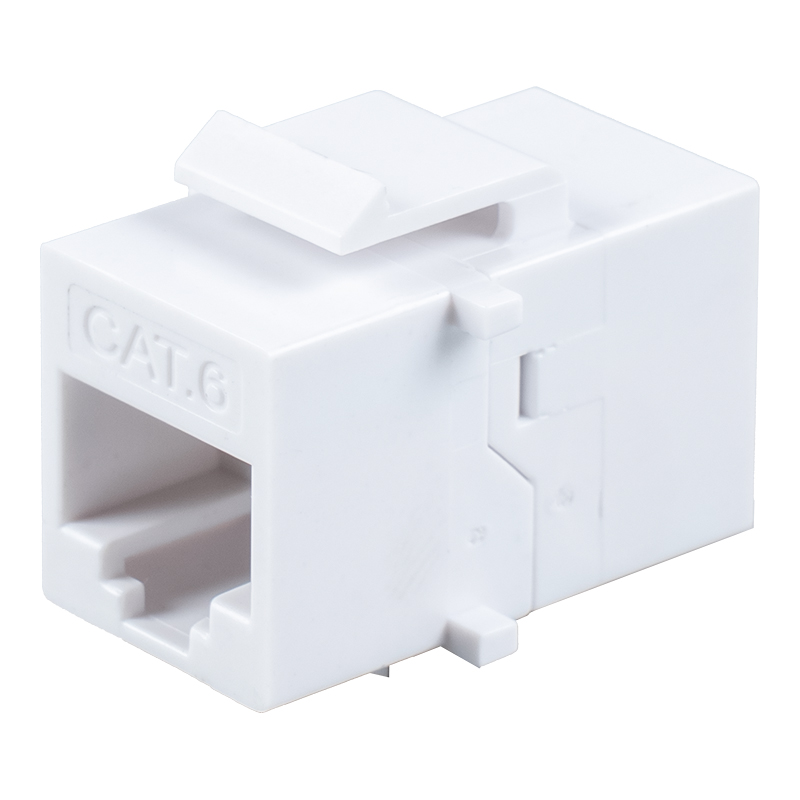 Coupleur en ligne RJ45 non blindé C6A (avec quatre petits supports) SM-2033C6A