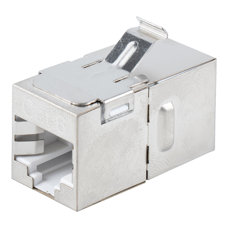 Coupleur droit RJ45 blindé Cat6 (avec clip métallique) SM-2035SC6