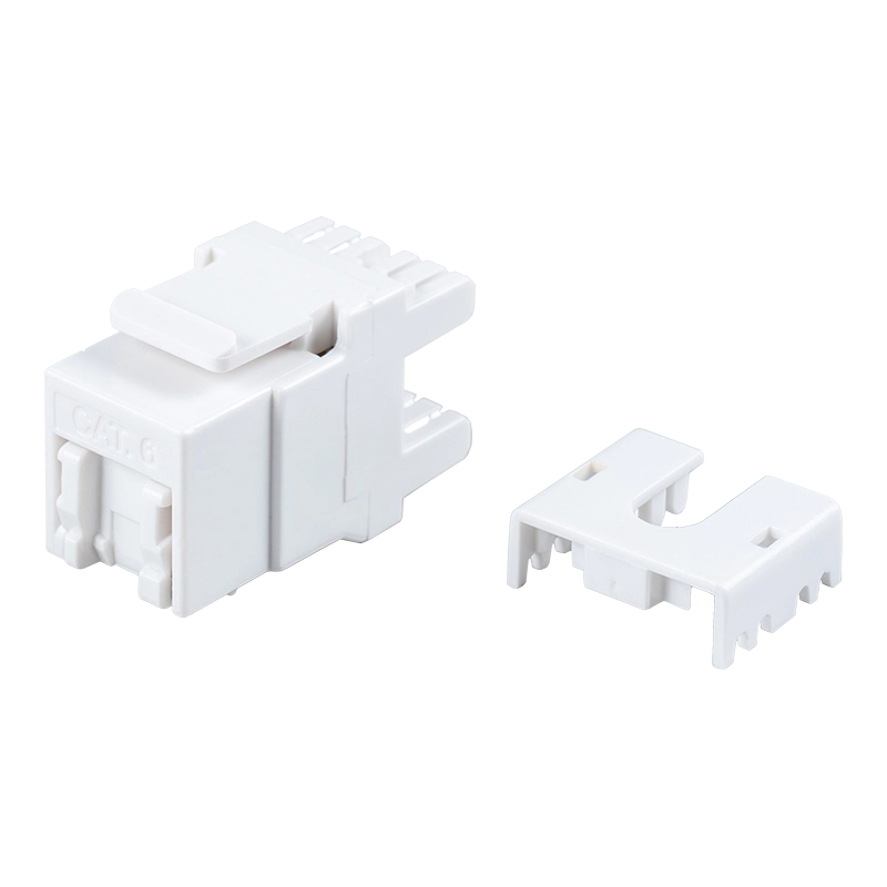 Prise modulaire 180° non blindée Cat6 (avec obturateur) SM-2064CD8C6