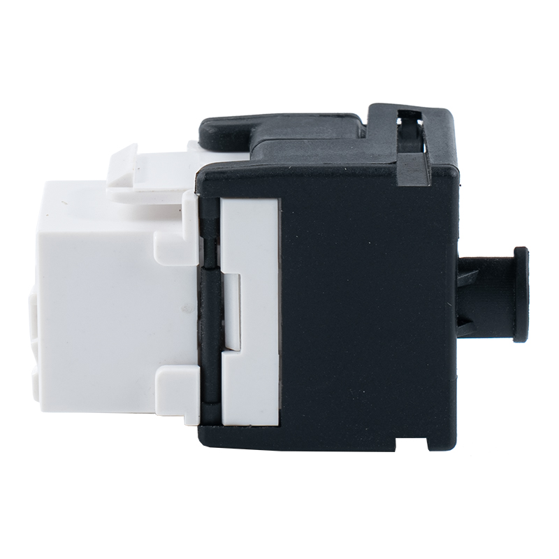 Prise Keystone sans Tolless 180 ° C6A non blindée (avec support de câble et obturateur) SM-2335BCH8C6A Prise Keystone sans Tolless 180 ° C6A non blindée (avec support de câble et obturateur) SM-2335BCH8C6A