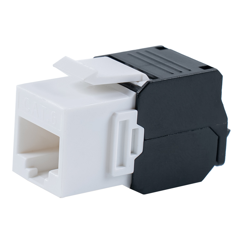 Prise modulaire sans outil 180° non blindée Cat6 (type à ouverture rabattable) SM-2336H8C6