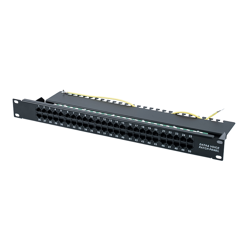 Panneau de brassage vocal 19 pouces 1U 8P 8C 50 ports catégorie 3 (KRONE IDC) SP-3208K50-C3