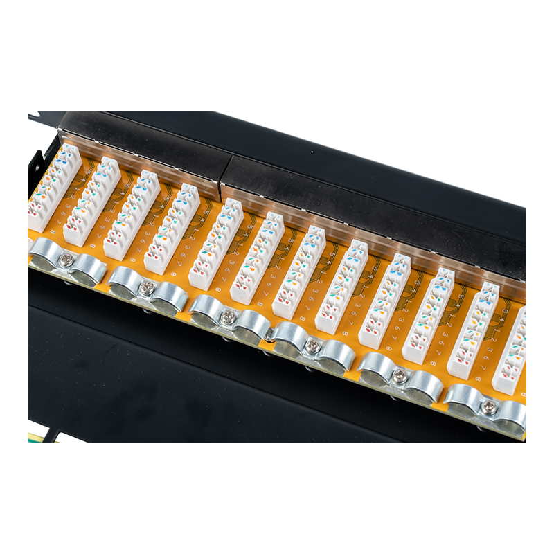 Panneau de brassage 12 ports blindé 1U de 10 pouces de catégorie 6 SP-3250SK12-C6 Panneau de brassage 12 ports blindé 1U de 10 pouces de catégorie 6 SP-3250SK12-C6