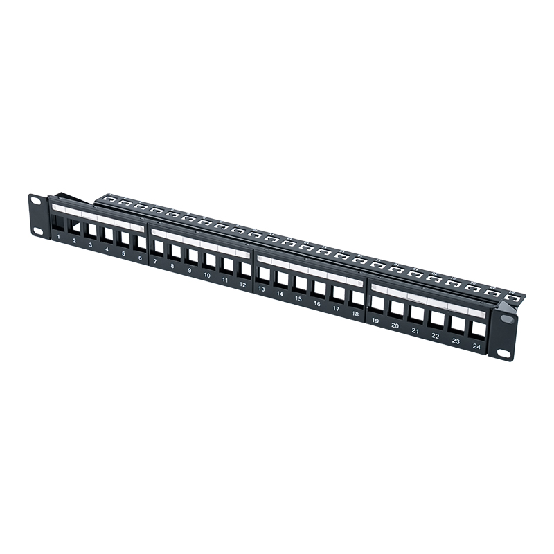 Panneau de brassage blindé 19 pouces 1U 24 ports (avec module C6) SP-3260-24P Panneau de brassage blindé 19 pouces 1U 24 ports (avec module C6) SP-3260-24P
