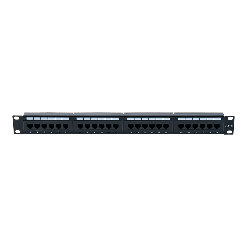 Panneau de brassage Cat6e 19 pouces 1U non blindé à 24 ports (IDC double usage) SP-3310D24-C6A Panneau de brassage Cat6e 19 pouces 1U non blindé à 24 ports (IDC double usage) SP-3310D24-C6A