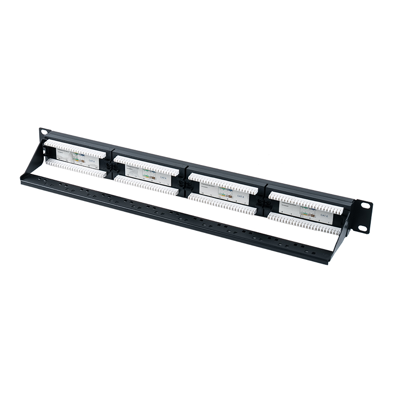 Panneau de brassage Cat6e 19 pouces 1U non blindé à 24 ports (IDC double usage) SP-3310D24-C6A Panneau de brassage Cat6e 19 pouces 1U non blindé à 24 ports (IDC double usage) SP-3310D24-C6A