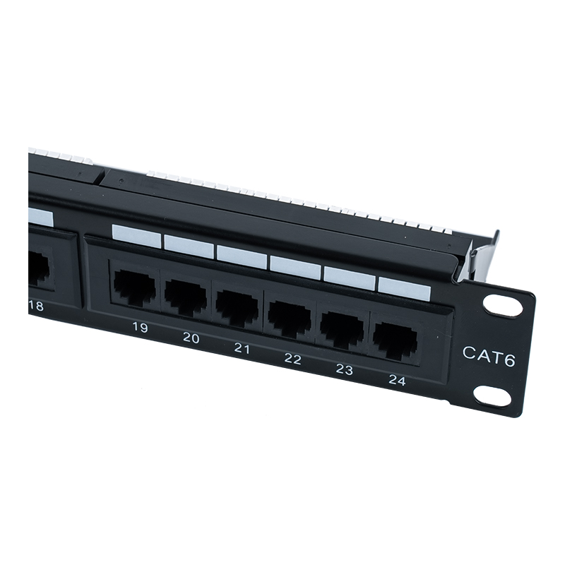 Panneau de brassage Cat6e 19 pouces 1U non blindé à 24 ports (IDC double usage) SP-3310D24-C6A Panneau de brassage Cat6e 19 pouces 1U non blindé à 24 ports (IDC double usage) SP-3310D24-C6A