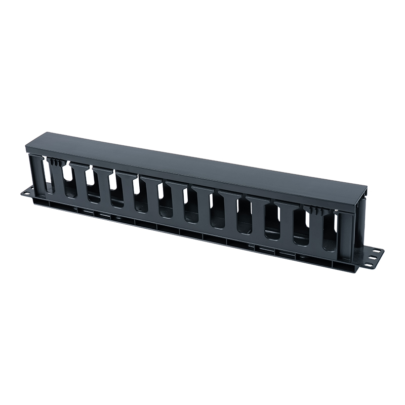 Support de gestion de câbles rectangulaire en plastique 1U de 19 pouces (12 ports) SP-3667-1U Support de gestion de câbles rectangulaire en plastique 1U de 19 pouces (12 ports) SP-3667-1U
