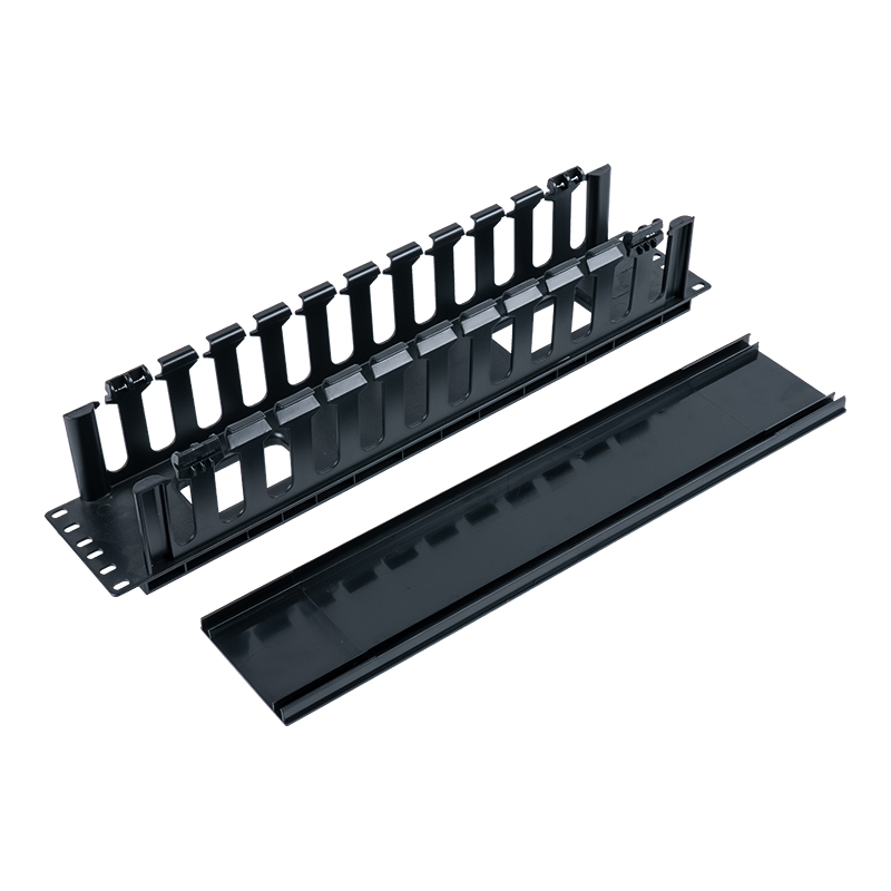 Support de gestion de câbles en plastique 2U de 19 pouces (12 ports) SP-3667-2U Support de gestion de câbles en plastique 2U de 19 pouces (12 ports) SP-3667-2U