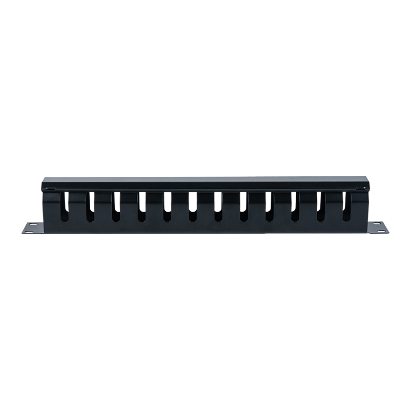 Support de gestion de câbles en métal 1U de 19 pouces (12 ports) SP-3670-1U Support de gestion de câbles en métal 1U de 19 pouces (12 ports) SP-3670-1U