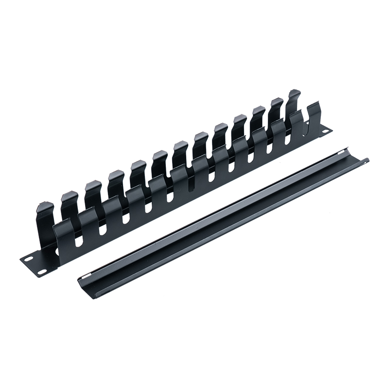 Support de gestion de câbles en métal 1U de 19 pouces (12 ports) SP-3670-1U Support de gestion de câbles en métal 1U de 19 pouces (12 ports) SP-3670-1U
