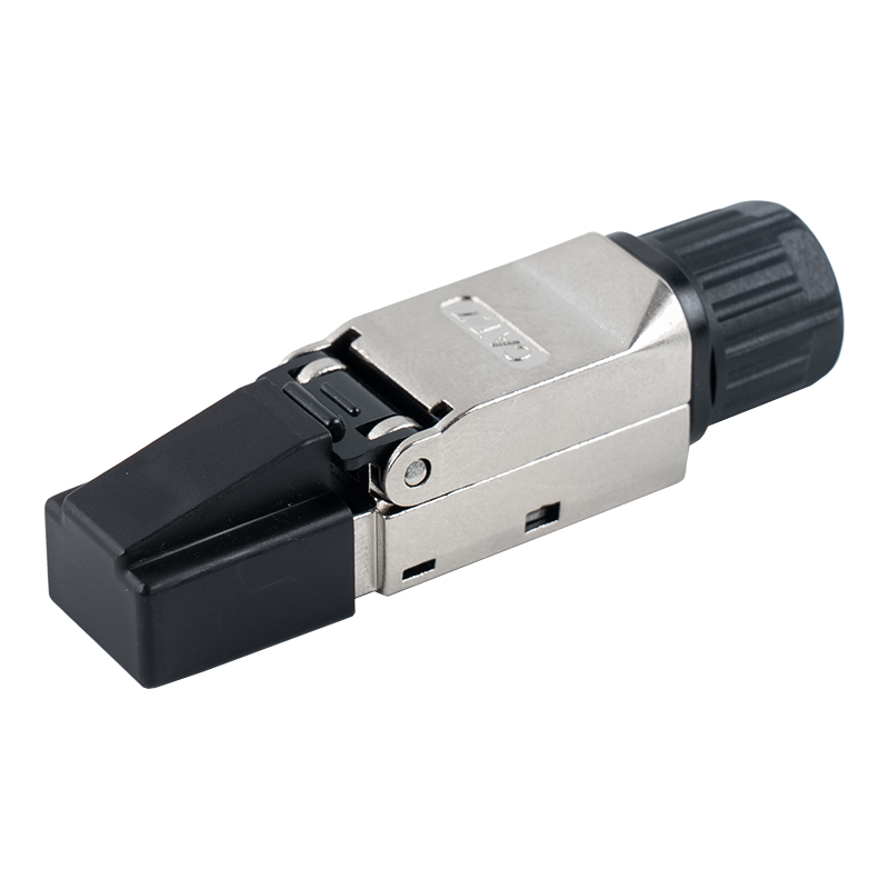 Connecteur RJ45 blindé sans outil Cat7 (avec manchons de protection en plastique) RJ-G50S-1-C7 Connecteur RJ45 blindé sans outil Cat7 (avec manchons de protection en plastique) RJ-G50S-1-C7