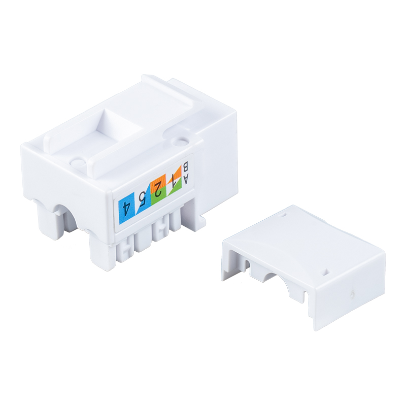 Prise modulaire 90° non blindée Cat6 SM-2054H8C6
