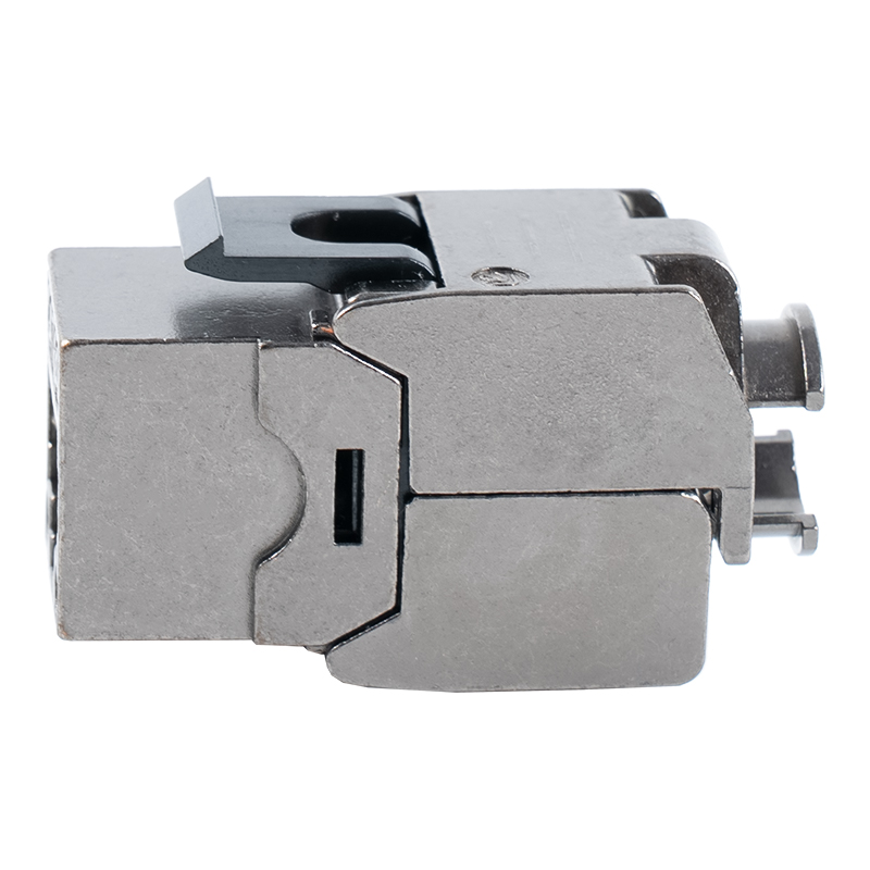 Prise Keystone sans Tolless blindée C6A à 180° (type à ouverture rabattable) SM-2336SH8C6A Prise Keystone sans Tolless blindée C6A à 180° (type à ouverture rabattable) SM-2336SH8C6A