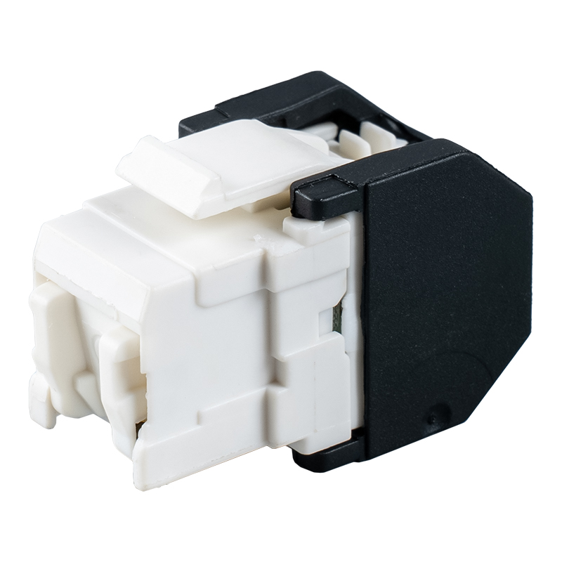 Prise modulaire sans outil 180° non blindée Cat6 (avec obturateur) SM-2399H8C6