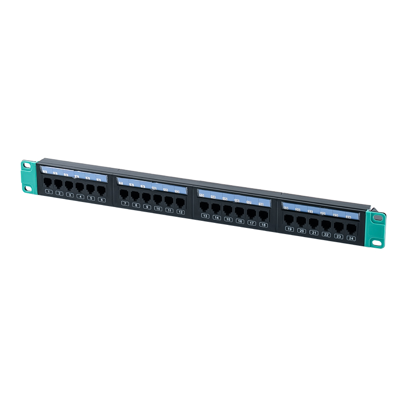 Rack non blindé 19 pouces 1U à 24 ports (avec papier cartonné en plastique remplaçable) SP-3406-24P