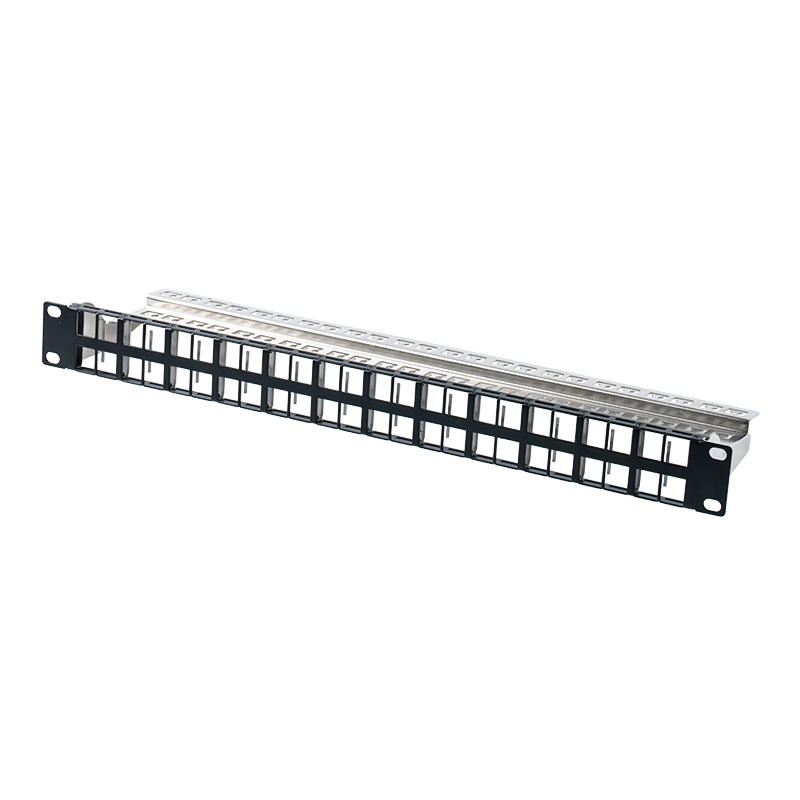 Rack vide blindé 19 pouces 1U 24 ports (version non numérotée) SP-3407-24P
