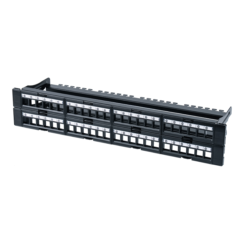 Rack non blindé 19 pouces 1U à 48 ports (fenêtre amovible) SP-3408-48P