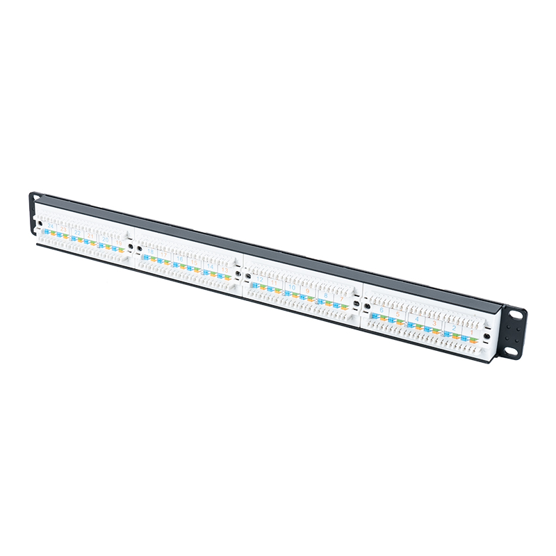 Panneau de brassage C6 19 pouces 1U non blindé à 24 ports (fenêtre rabattable en plastique) SP-3411D24-C6 Panneau de brassage C6 19 pouces 1U non blindé à 24 ports (fenêtre rabattable en plastique) SP-3411D24-C6