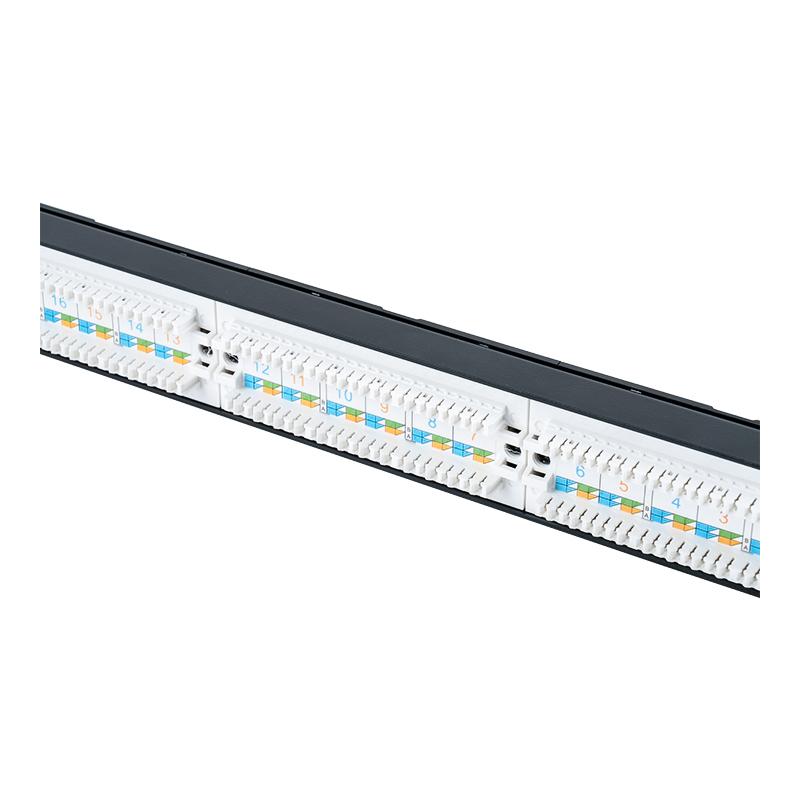 Panneau de brassage C6 19 pouces 1U non blindé à 24 ports (fenêtre rabattable en plastique) SP-3411D24-C6 Panneau de brassage C6 19 pouces 1U non blindé à 24 ports (fenêtre rabattable en plastique) SP-3411D24-C6